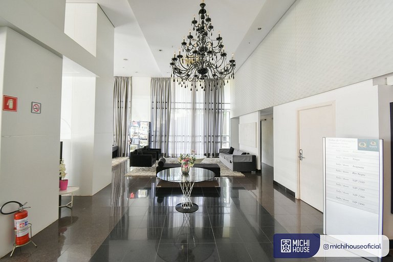 Confortável Flat em Alphaville AC/WF Al Mamore