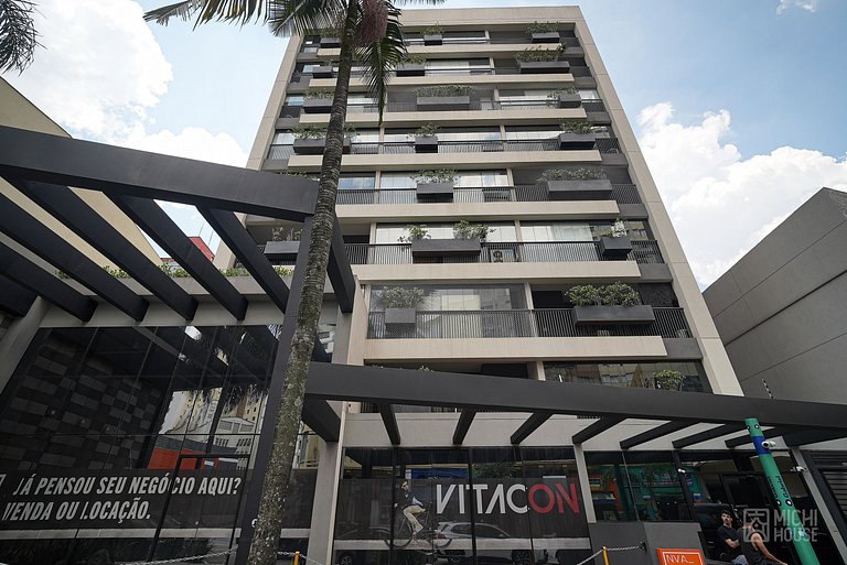 Confortavel Studio Metro/Santa Casa com WF/AC