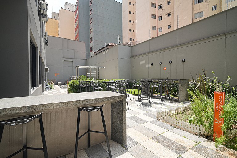 Lindo Studio Metro/Santa Casa com WF/AC