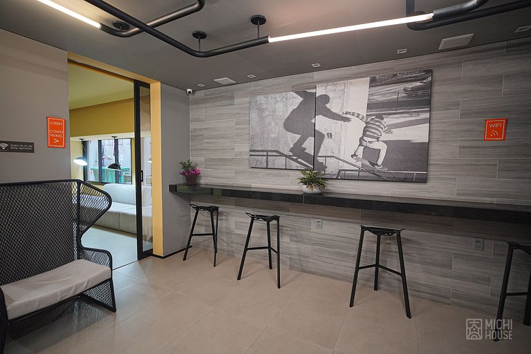 Wonderful Studio Santa Casa/Metro with AC/WF