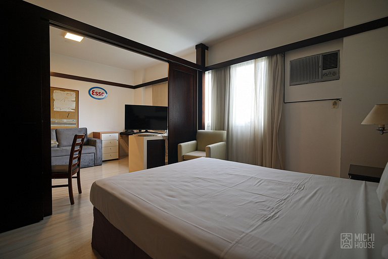 Moderno Flat em Alphaville/Cafe da manha com AC