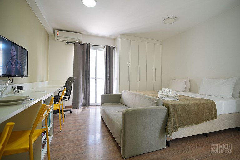 Encantador Studio Bento Freitas AC/WF Cama Queen