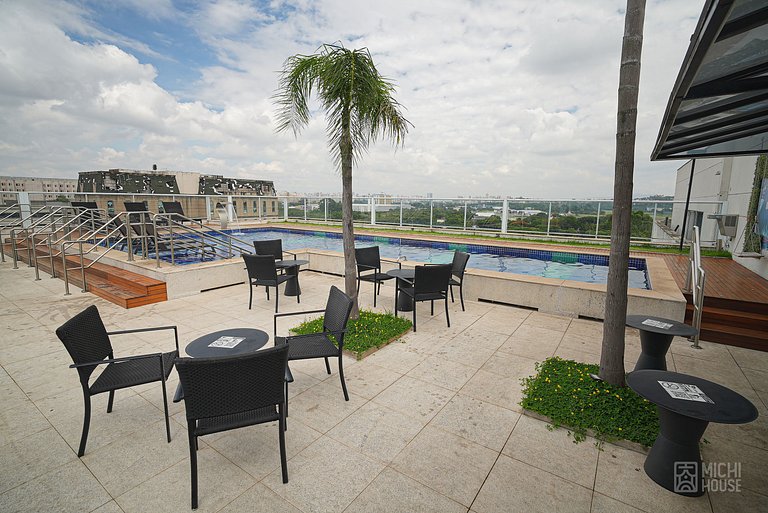 Lindo Studio com Ac/Wf Piscina Climatizada Ate a 1