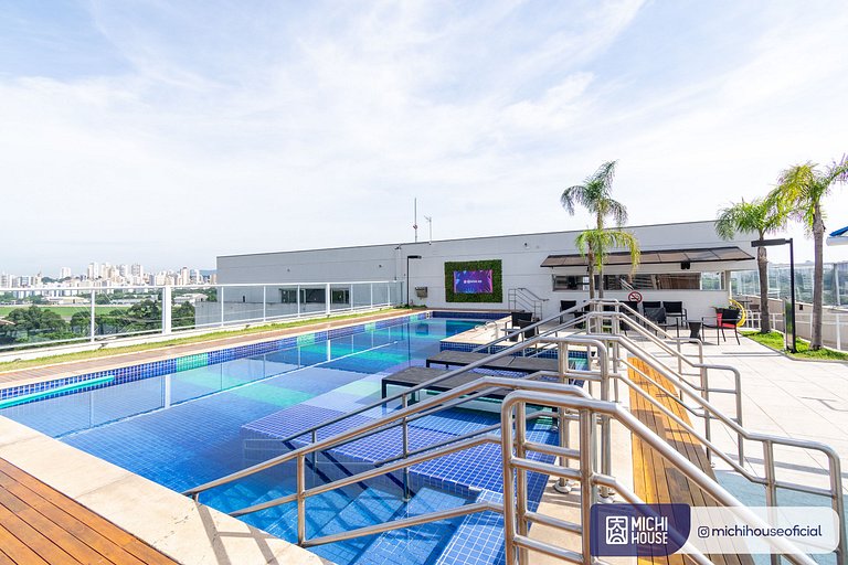Lindo Studio com Ac/Wf Piscina Climatizada Ate a 1