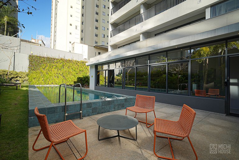 Flat Metro Paraiso • Av Paulista • Lazer Completo • Ar • Wif