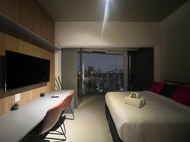 Studio no On Paulista • Metro Paraiso • com Ar