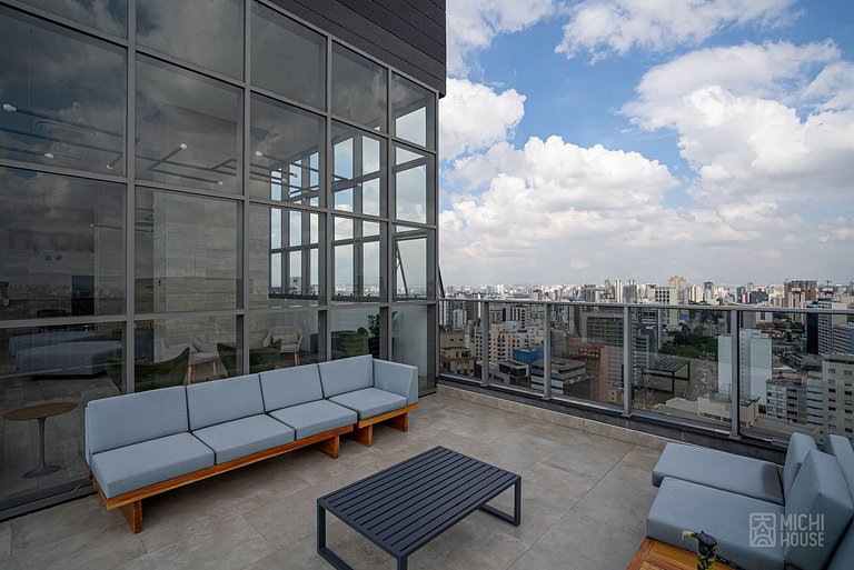Studio no On Paulista • Metro Paraiso • com Ar