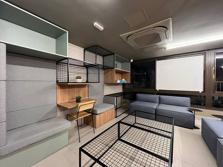 Lindo Studio Metro Oscar Freire/HC com WF/AC