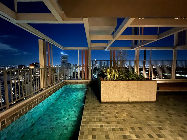 Lindo Studio Metro Oscar Freire/HC com WF/AC