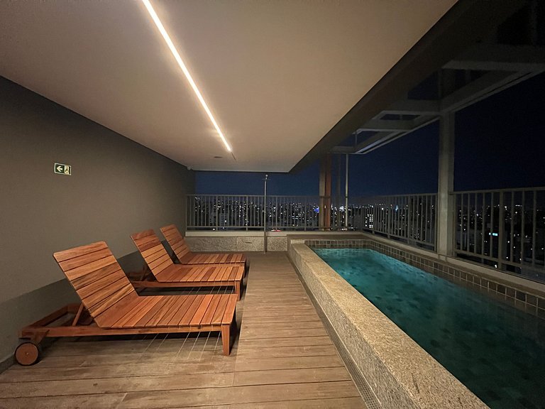 Lindo Studio Metro Oscar Freire/HC com WF/AC
