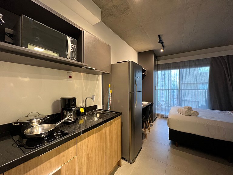 Perfeito Studio Jardins/Rebouças/HC com AC/WF