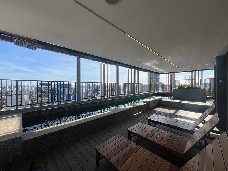 Maravilhoso Studio Jardins/Rebouças/HC com AC/WF