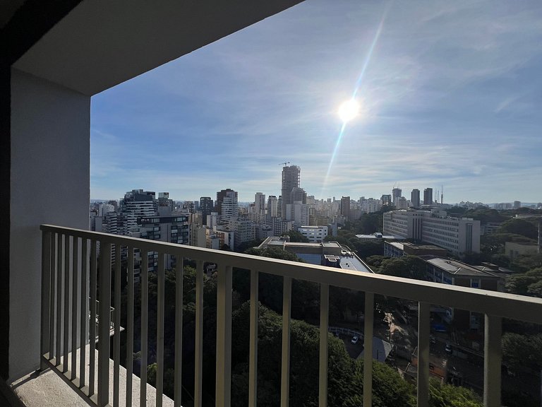 Elegante Studio Jardins/Rebouças/HC com AC/WF