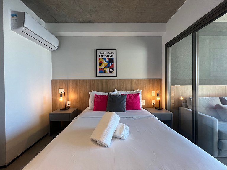 Descolado Studio Jardins/Rebouças/HC com AC/WF