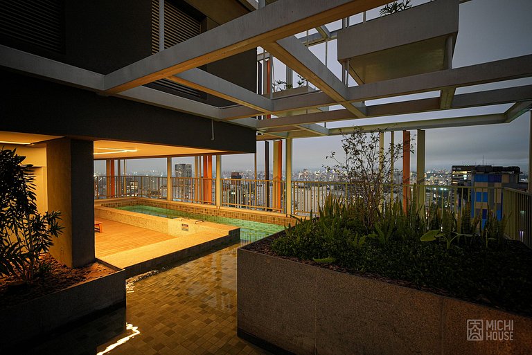 Elegante Studio Jardins/Rebouças/HC com AC/WF