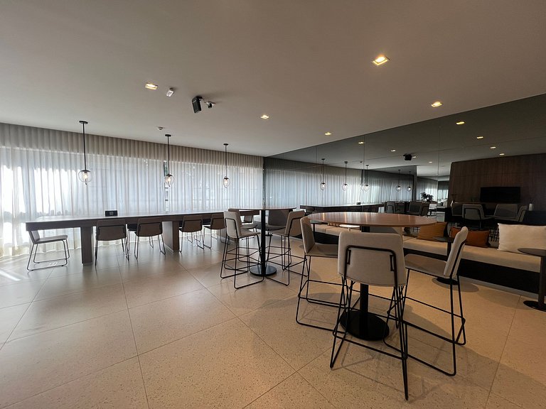 Studio 7 Min do Allianz • Lazer Completo • com Ar