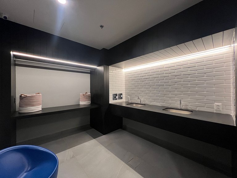 Studio a 5 Min do Allianz • Lazer Completo