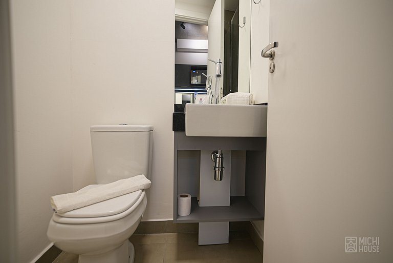 Elegante Studio Jardins/Rebouças/HC com Ar/Wifi