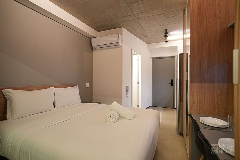 Elegante Studio Jardins/Rebouças/HC com Ar/Wifi