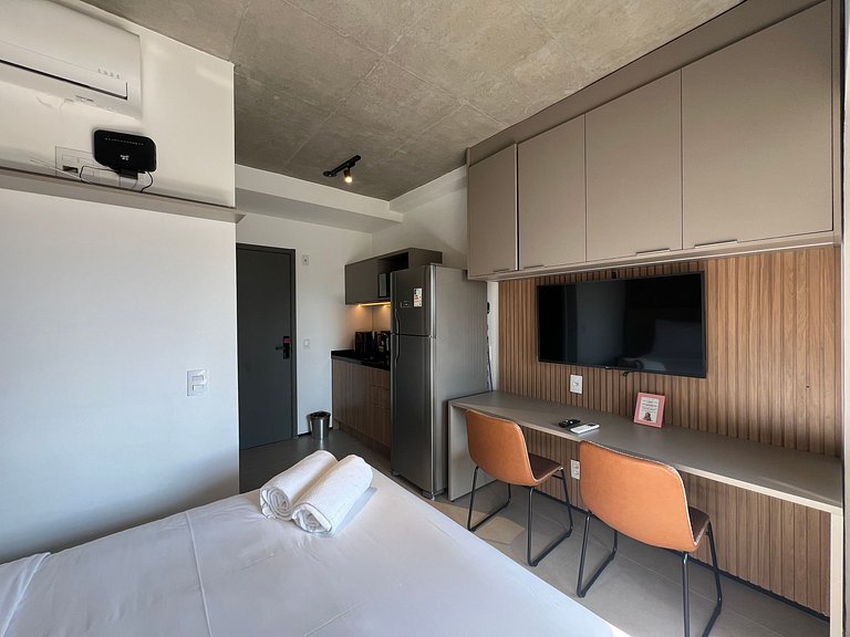 Belo Studio Metro Paraiso Vista Incrivel
