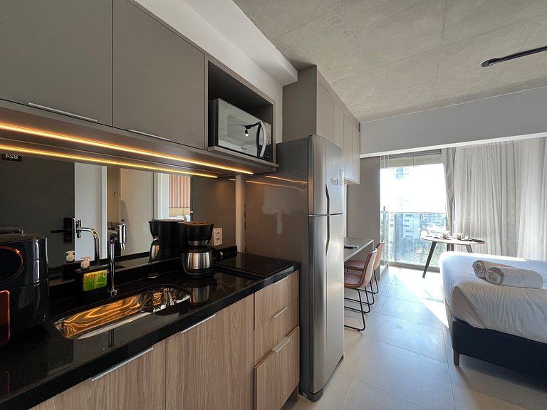 Belo Studio Metro Paraiso Vista Incrivel