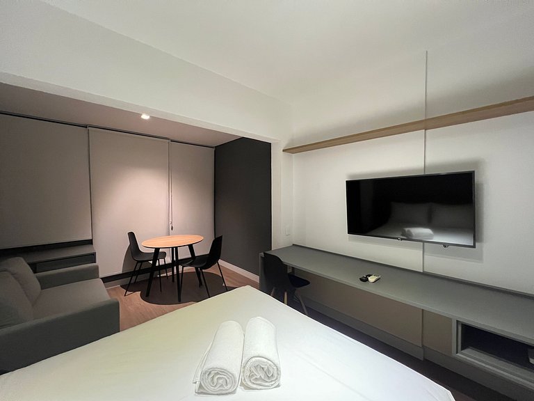 Maravilhoso Studio Moema Av Ibirapuera com Ar/Wifi