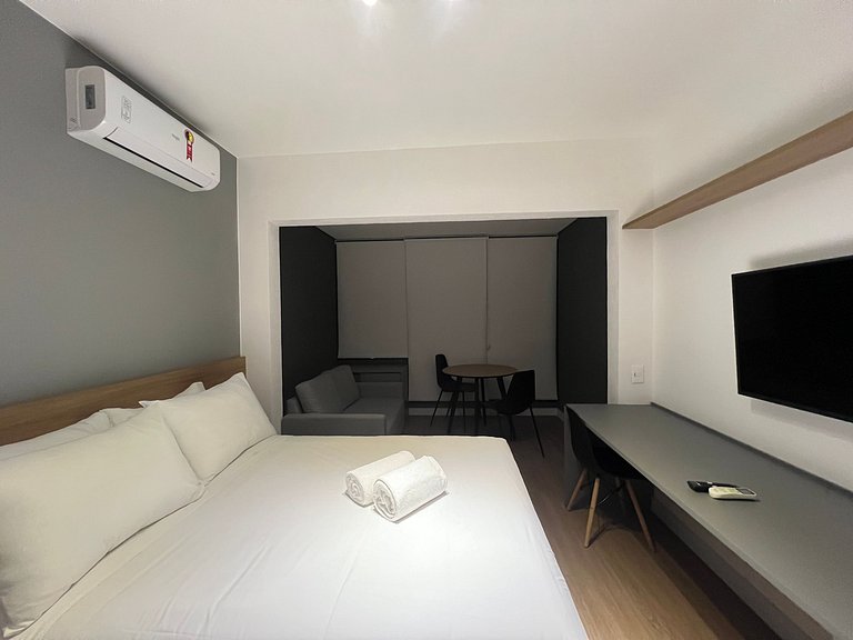 Maravilhoso Studio Moema Av Ibirapuera com Ar/Wifi