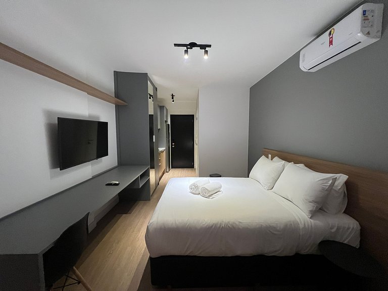 Maravilhoso Studio Moema Av Ibirapuera com Ar/Wifi