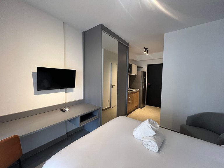 Aconchegante Studio Moema com AC/WF