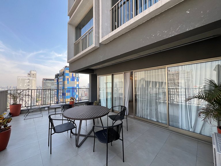 Beautiful Studio Metro Oscar Freire/HC with WF/AC