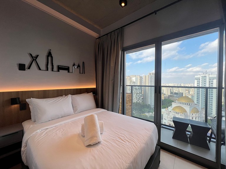 Exuberante Studio Metro Paraiso Vista Incrivel