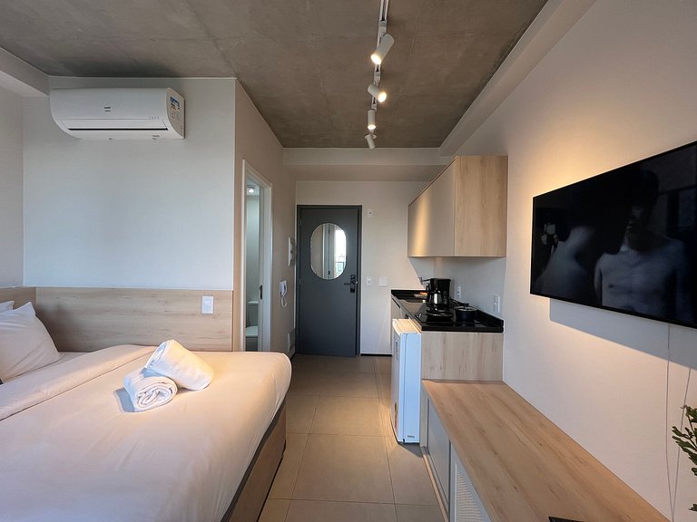 Belo Studio Metro Paraiso Vista Incrivel