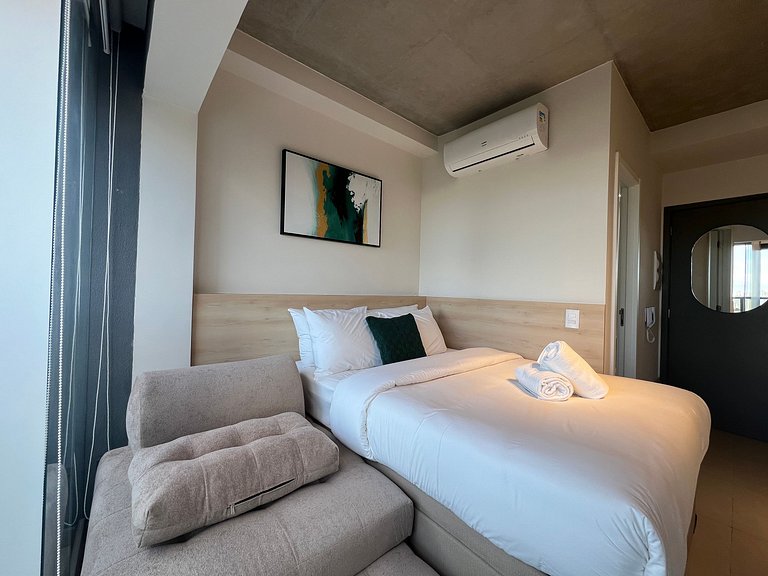 Belo Studio Metro Paraiso Vista Incrivel