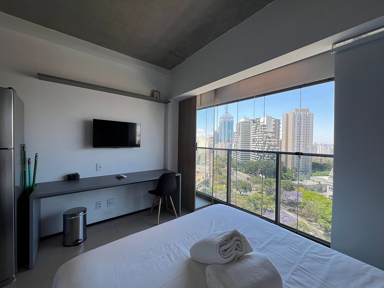 Belo Studio Metro Paraiso Vista Incrivel