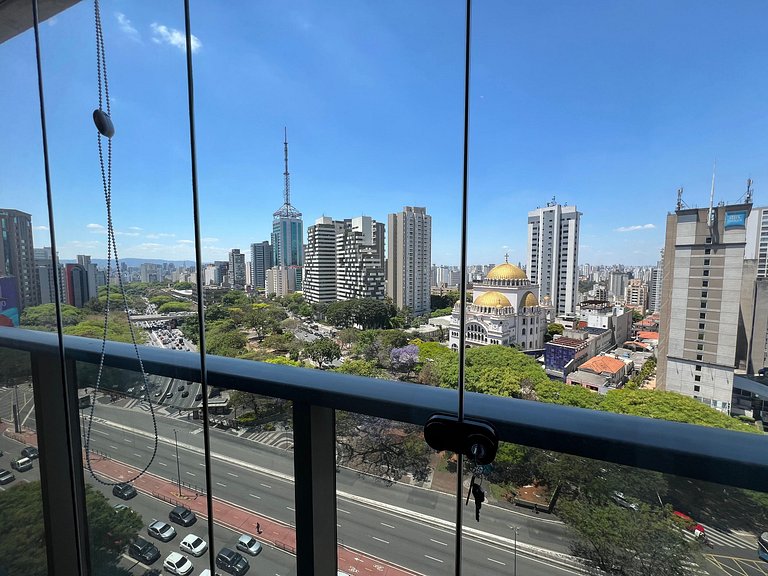 Belo Studio Metro Paraiso Vista Incrivel