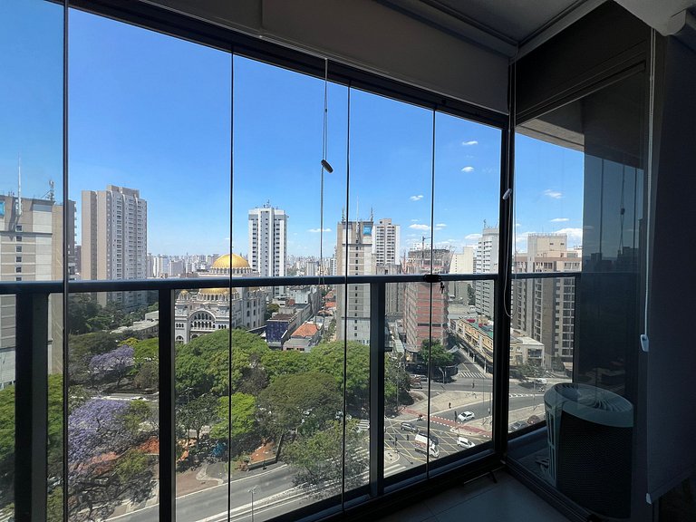 Belo Studio Metro Paraiso Vista Incrivel