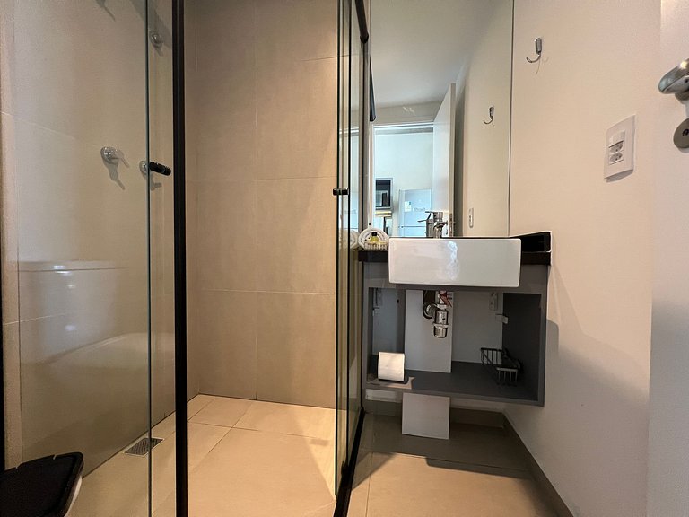 Belo Studio Metro Paraiso Vista Incrivel