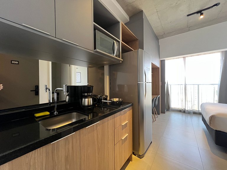 Belo Studio Metro Paraiso Vista Incrivel