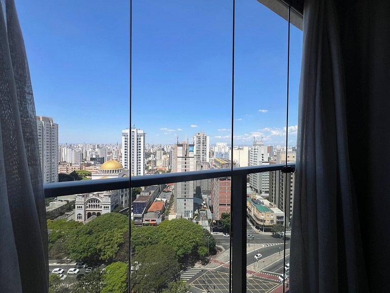 Belo Studio Metro Paraiso Vista Incrivel