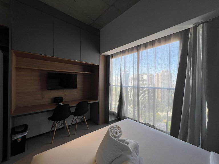 Belo Studio Metro Paraiso Vista Incrivel