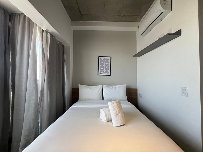 Belo Studio Metro Paraiso Vista Incrivel