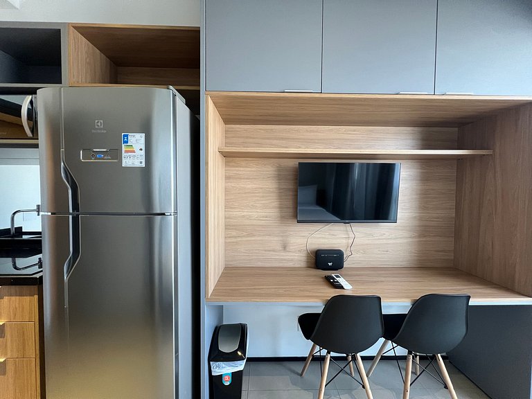 Belo Studio Metro Paraiso Vista Incrivel