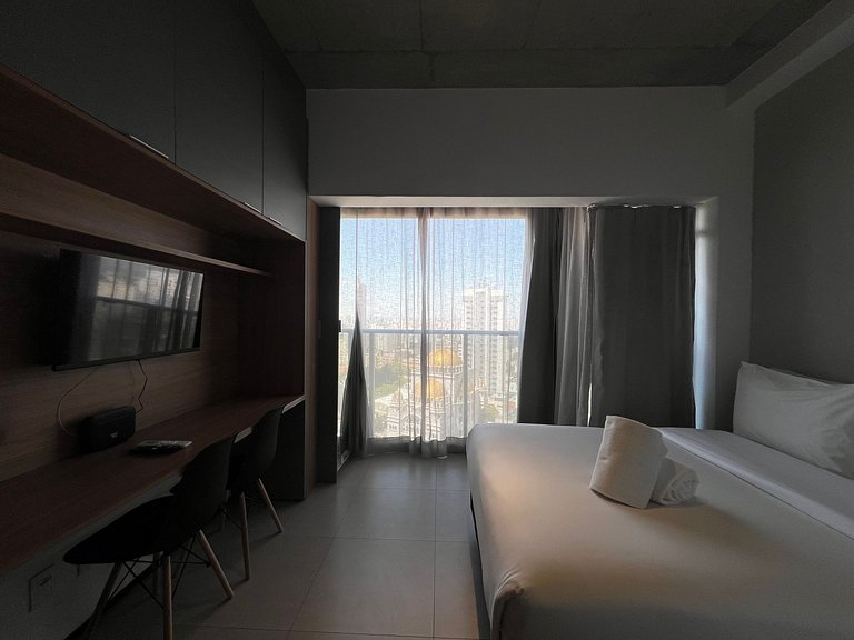 Belo Studio Metro Paraiso Vista Incrivel