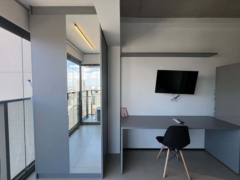 Belo Studio Metro Paraiso Vista Incrivel