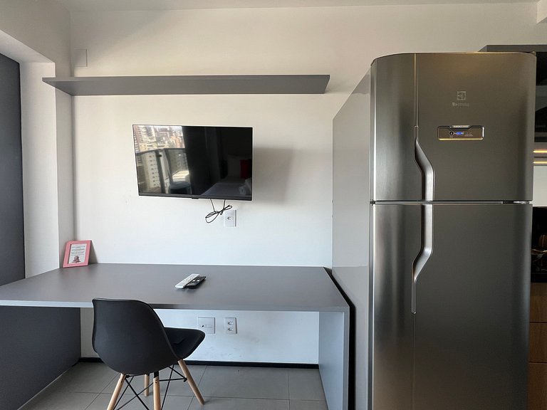 Belo Studio Metro Paraiso Vista Incrivel