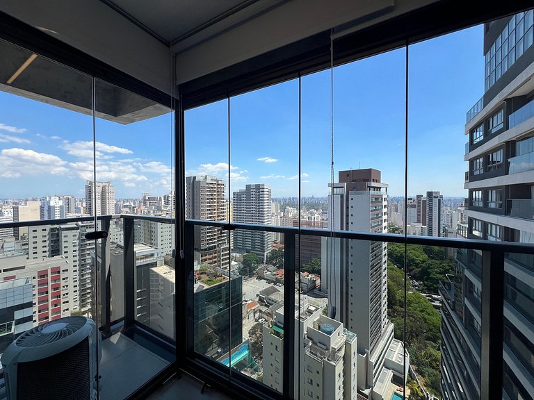 Belo Studio Metro Paraiso Vista Incrivel