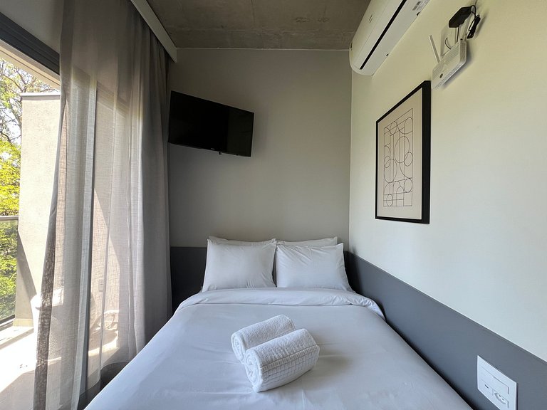 Espaçoso Studio Metro Paraiso Vista Incrivel