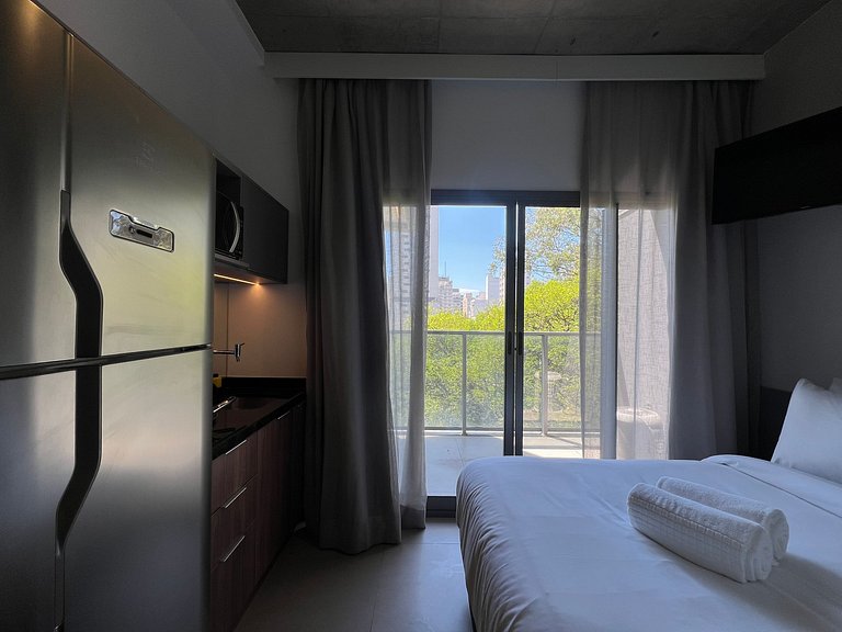 Espaçoso Studio Metro Paraiso Vista Incrivel