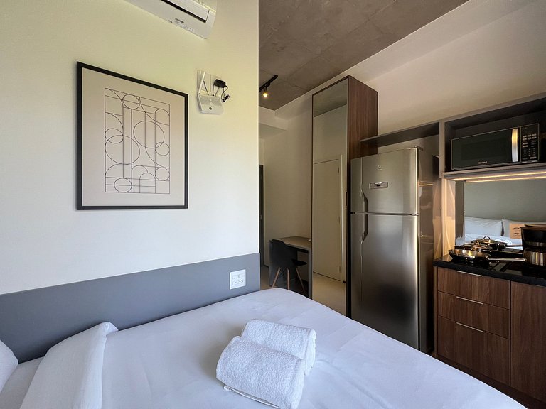 Espaçoso Studio Metro Paraiso Vista Incrivel