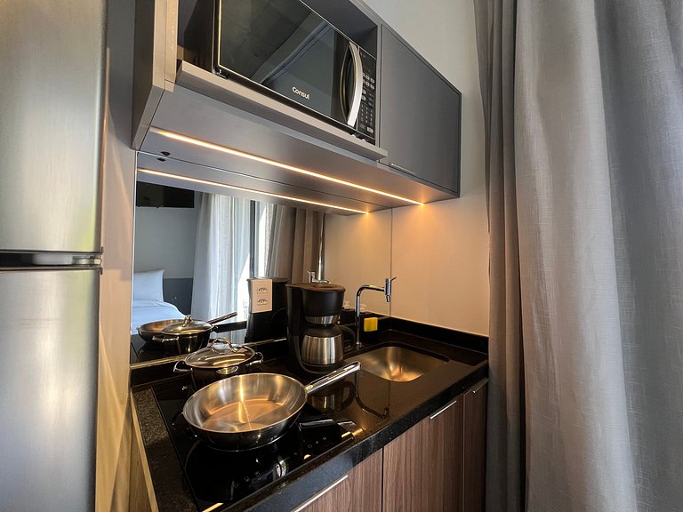 Espaçoso Studio Metro Paraiso Vista Incrivel